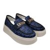Lux by Dessi 4894/004-P kék LD mg. slipon