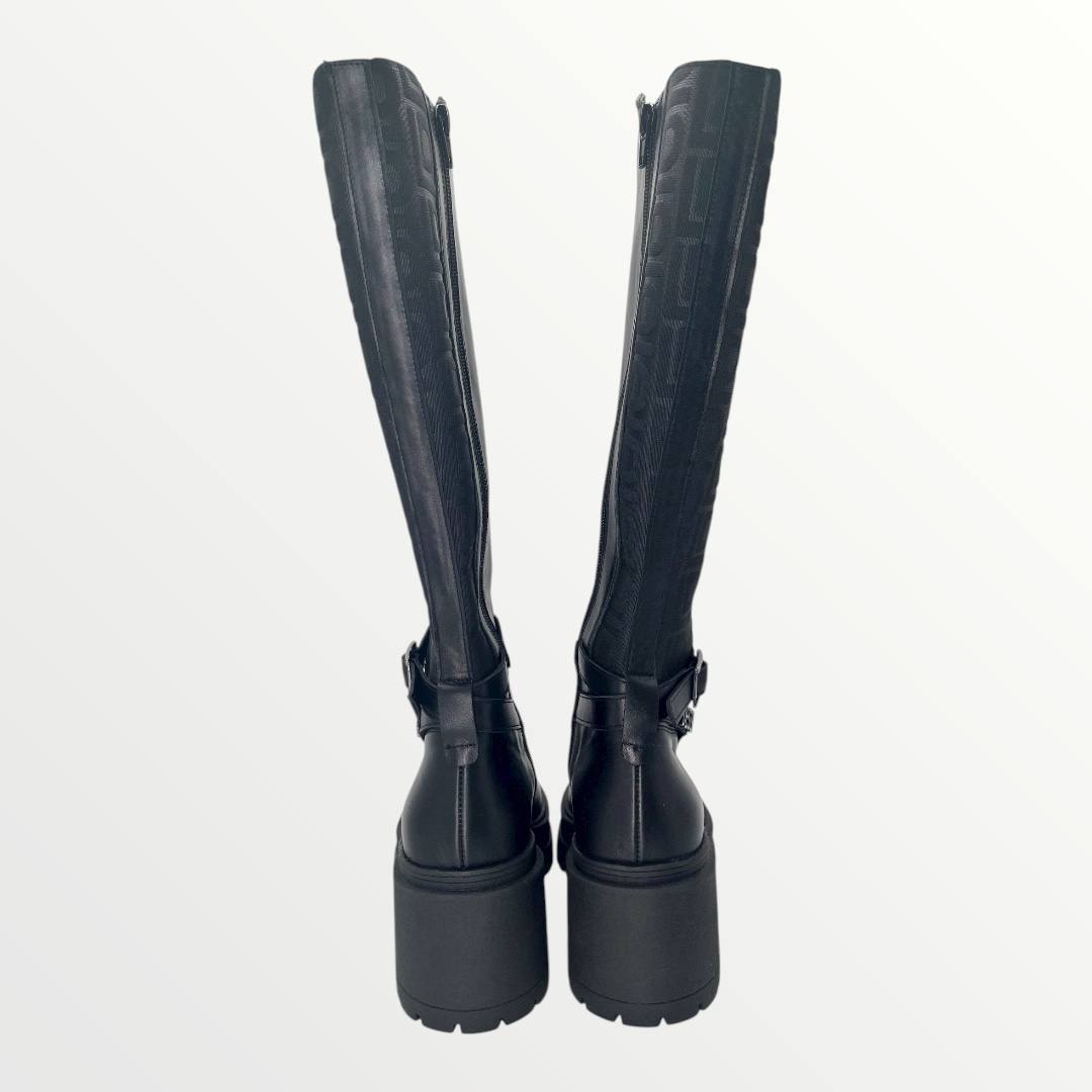 Lux by Dessi Megan-08 fekete LD mg. magasszárú csizma - Image 3