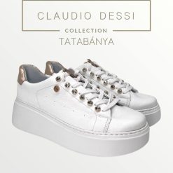 Lux by Dessi HANZA23-61 fehér köves sneaker