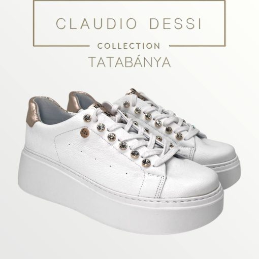 Lux by Dessi HANZA23-61 fehér köves sneaker