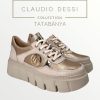 Lux by Dessi HANZA 2023-40/9159 bézs-arany sneaker