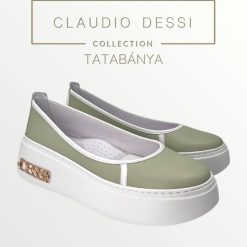 Lux by Dessi Pisztácia zöld slipon