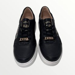Alternative view of Lux by Dessi HANZA23-82 fekete+ ocelot köves sneaker