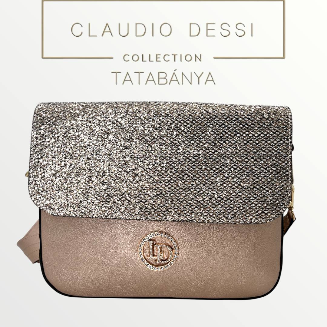 Lux by Dessi 866 platina brokát táska