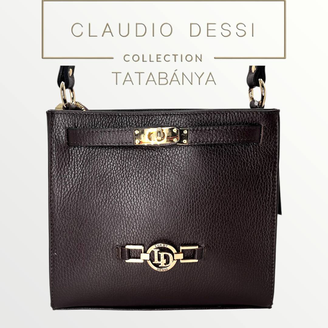 Lux by Dessi 802 csokibarna BŐR táska