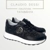 Lux by Dessi Hanza23-85/177 Fekete ocelot sneaker