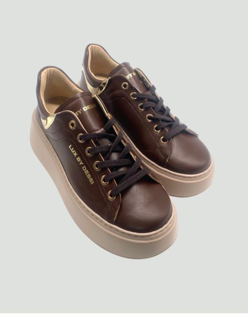 Lux by Dessi HANZA23-72 csokibarna sneaker - Image 4
