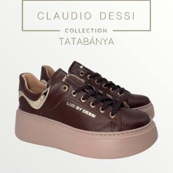 Lux by Dessi HANZA23-72 csokibarna sneaker