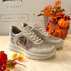 Lux by Dessi HANZA 23-85 bézs + platina brokát sneaker