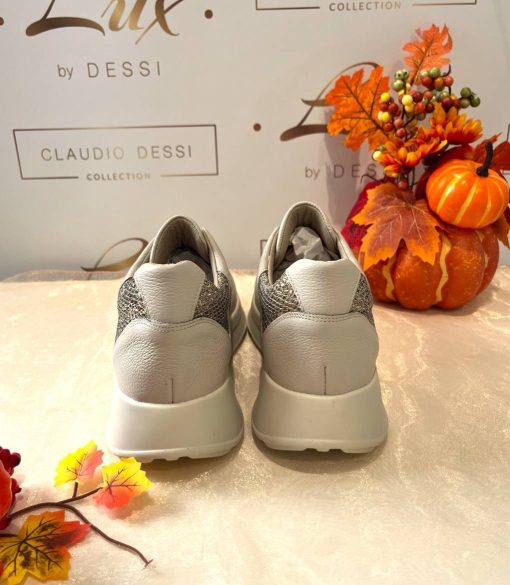 Lux by Dessi HANZA 23-85 bézs + platina brokát sneaker - Image 3