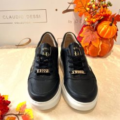 Alternative view of Lux by Dessi HANZA23-82 fekete+ ocelot köves sneaker
