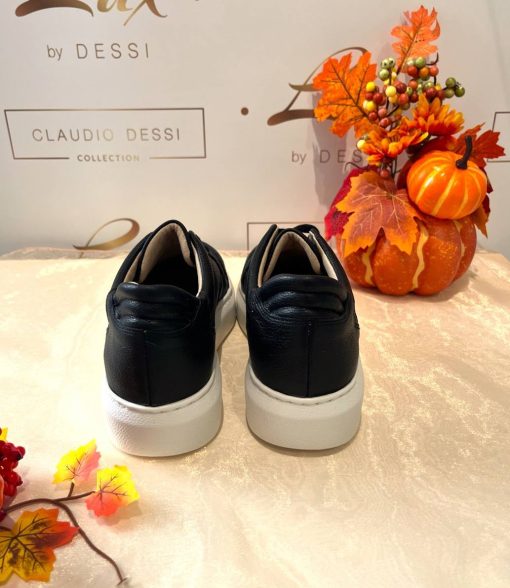 Lux by Dessi HANZA23-82 fekete+ ocelot köves sneaker - Image 3