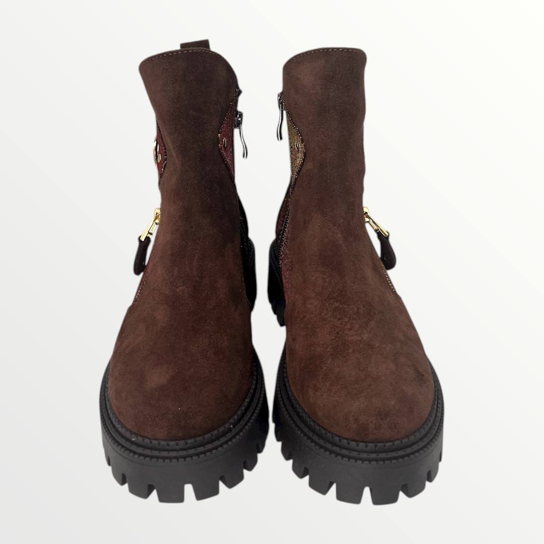 Lux By Dessi 990/BR Barna bokacsizma - Image 2