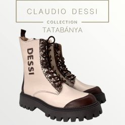 Lux by Dessi Aria-26 bézs-barna bokacsizma